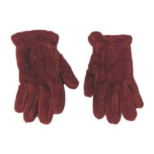 Aris 115 Women's FA-1 Faux Fur Gloves Thinsulate Lined Winter Fuzzy Red One Size